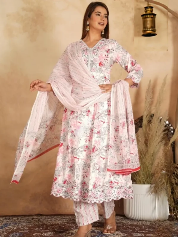 SD4U Anarkali Printed Suit with Duppata