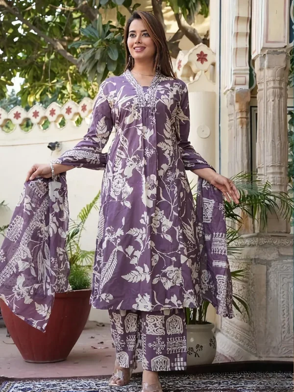 SD4U Anarkali Printed Suit with Duppata
