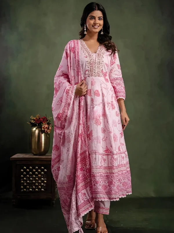 SD4U Anarkali Printed Suit with Duppata