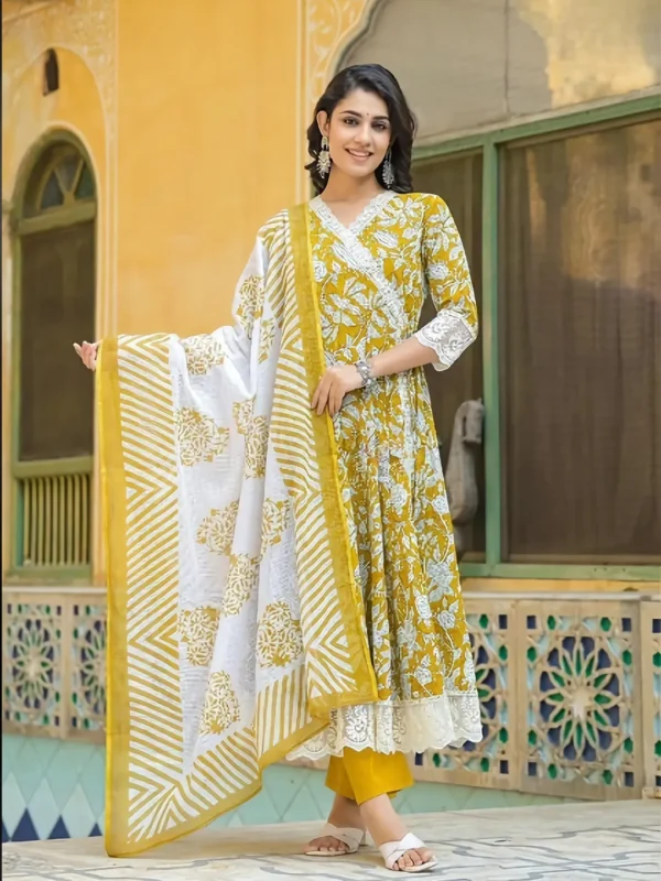 SD4U Anarkali Printed Suit with Duppata