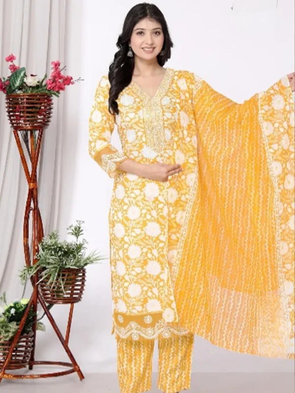 SD4U Printed Pant Set With Duppata