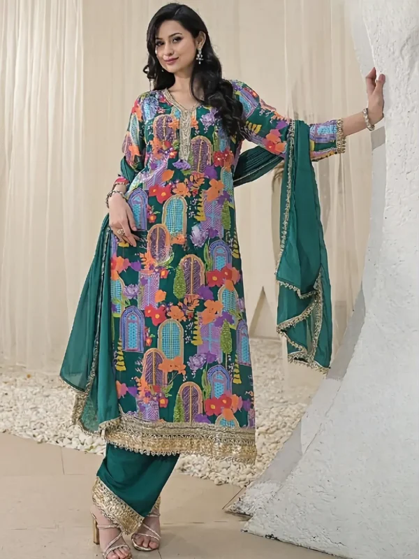 SD4U Anarkali Printed Suit with Duppata