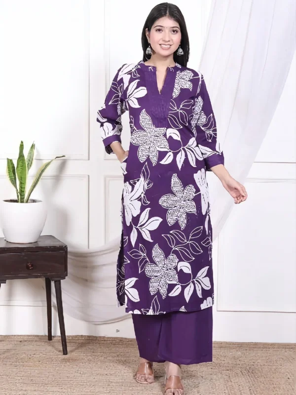 SD4U Printed Pant Set in Cotton Fabric