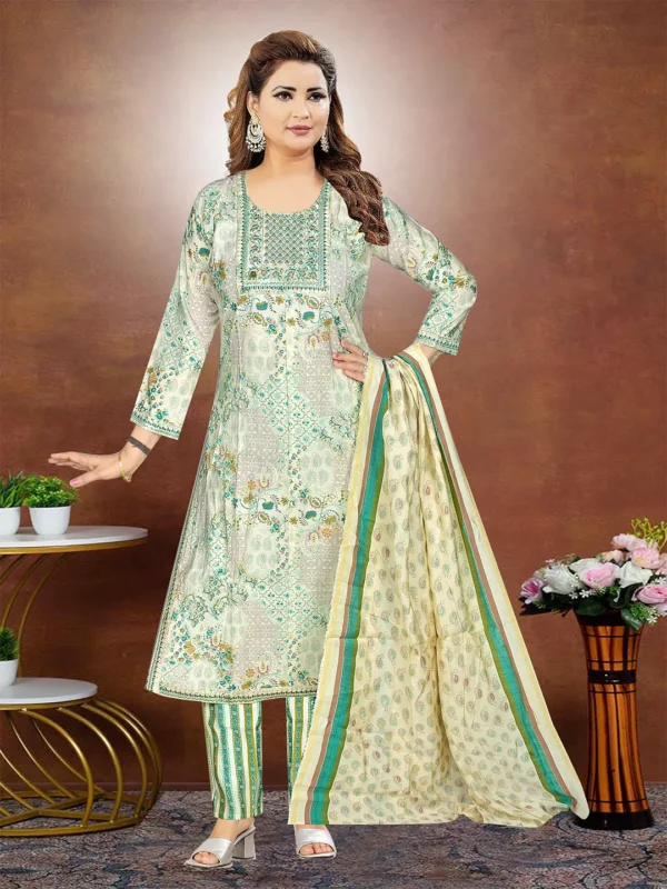 SD4U Pant Set with Duppata in Digital Print