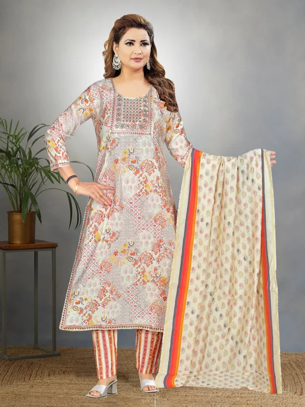 SD4U Pant Set with Duppata in Digital Print