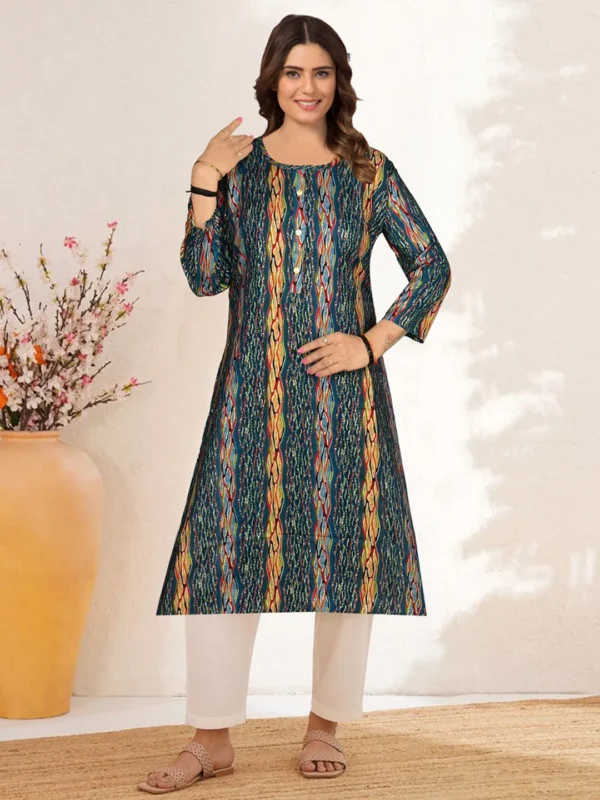 SD4U Rayon Printed Kurti