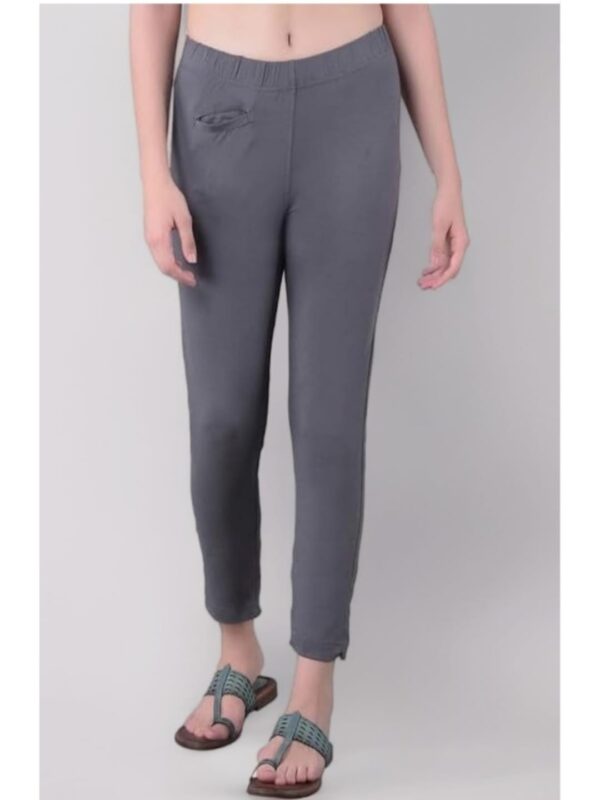 Comfort Lady Women's Cotton Blend Regular Fit Kurti Pants with Front Mobile Phone Pocket for Casual, Formal and Everyday Wear