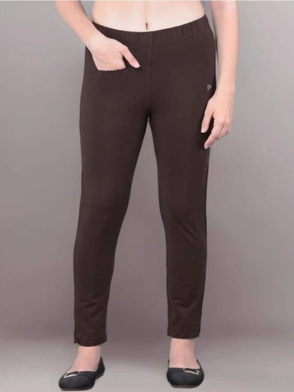 Comfort Lady Women's Cotton Blend Regular Fit Kurti Pants with Front Mobile Phone Pocket for Casual, Formal and Everyday Wear