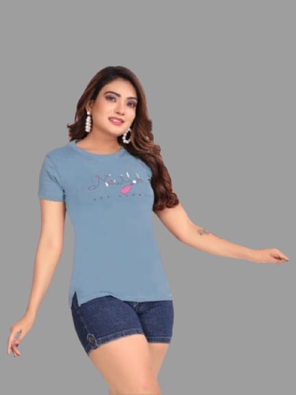 Casual Printed Tshirt Regular Fit Half Sleeve