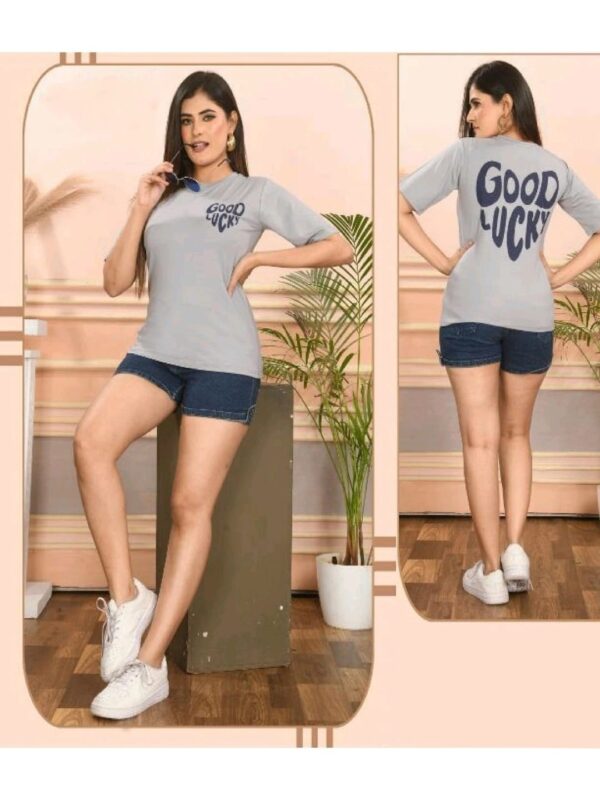 Tensil Lyra Printed Tshirt Crop Fit Half Sleeve