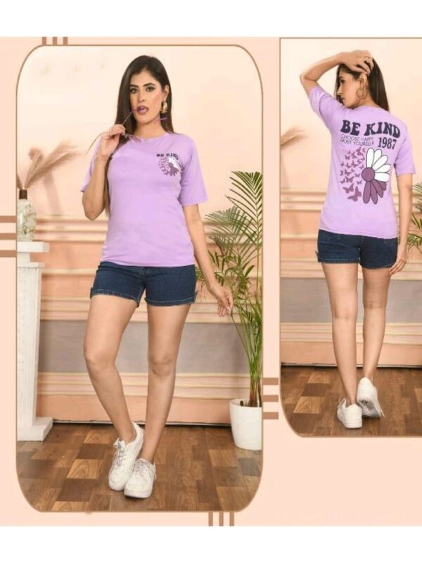 Tensil Lyra Printed Tshirt Crop Fit Half Sleeve