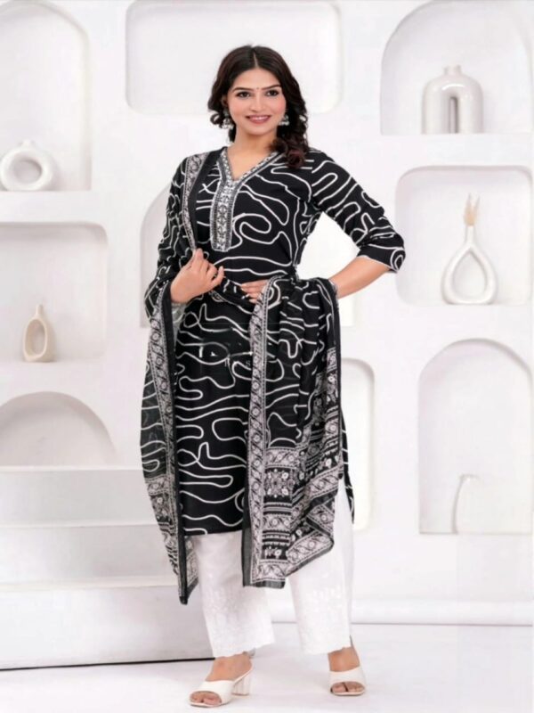 SD4U Pant Set With Duppata in RAYON Fabric