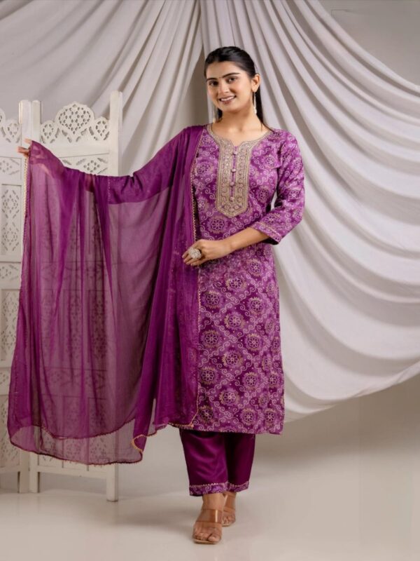 SD4U Pant Set With Duppata in RAYON Fabric