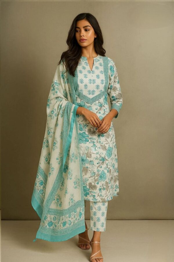 SD4U Pant Set With Duppata in COTTON Fabric