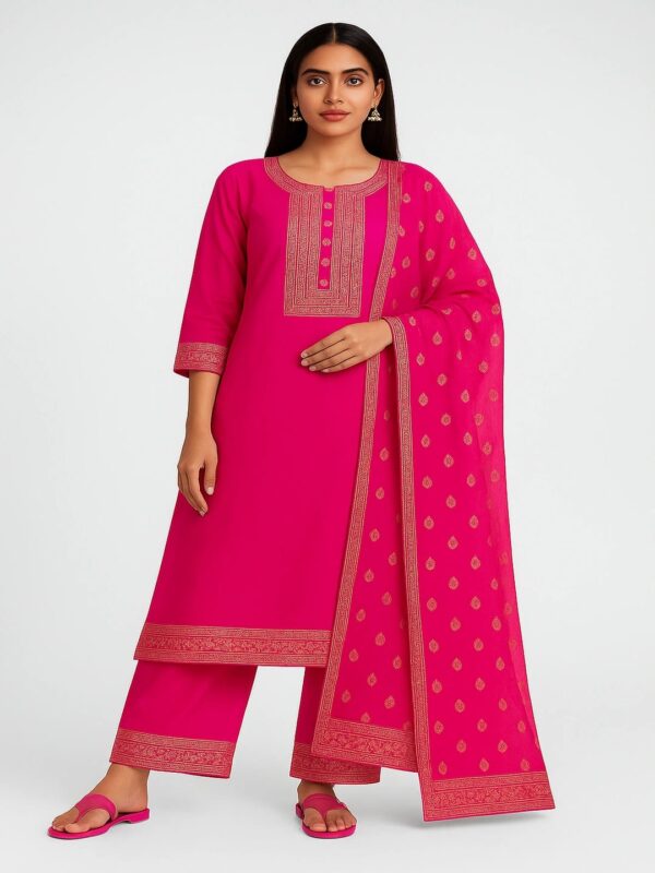 SD4U Pant Set with Embroidery & Heavy Duppata