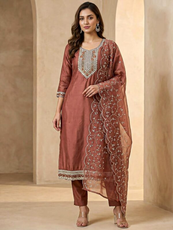 SD4U Pant Set with Embroidery Duppata